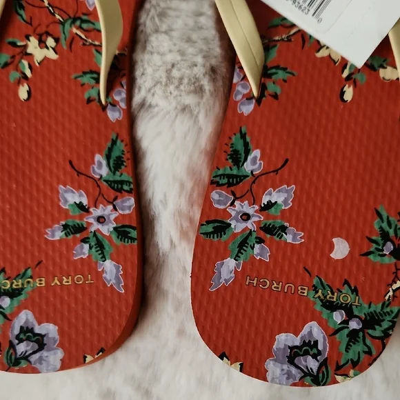 NWT Tory Burch Red and Yellow Sandals Playful Design-Size 11 - Picture 3 of 4